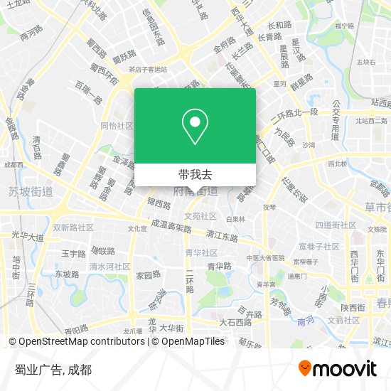 蜀业广告地图
