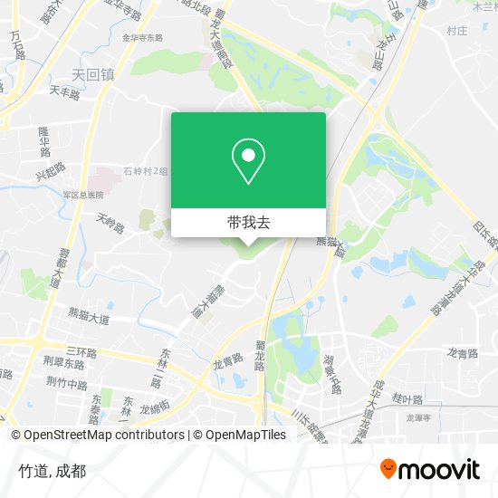 竹道地图