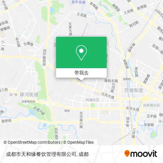 成都市天和缘餐饮管理有限公司地图