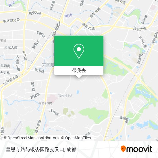 皇恩寺路与银杏园路交叉口地图