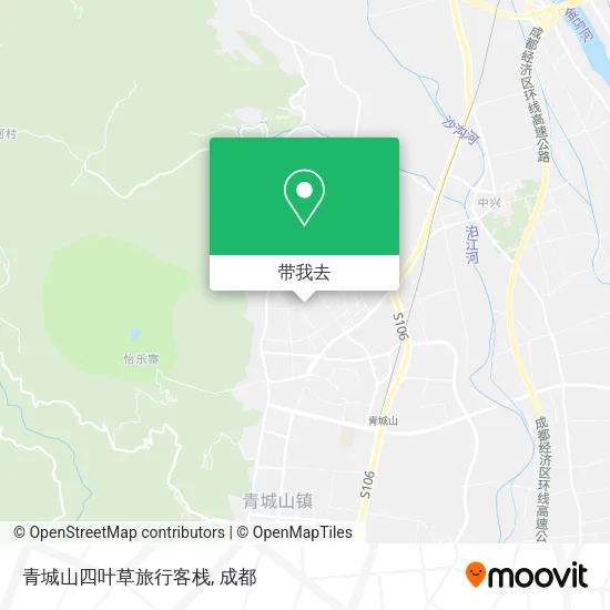 青城山四叶草旅行客栈地图