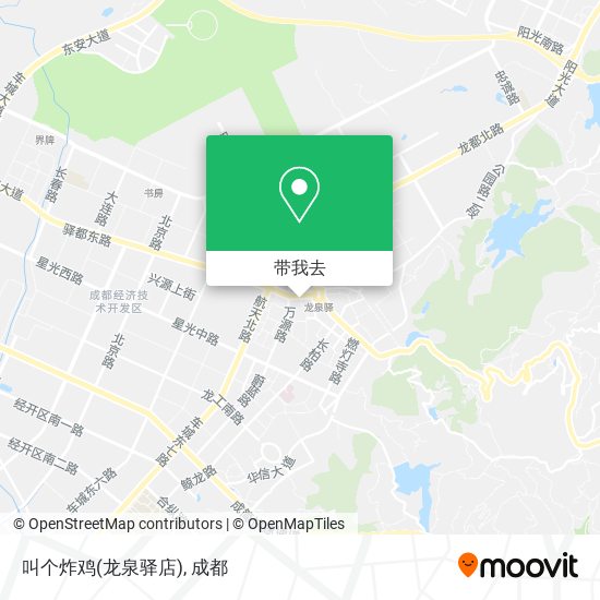 叫个炸鸡(龙泉驿店)地图