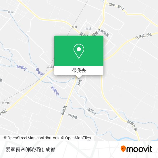 爱家窗帘(郫彭路)地图