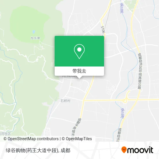 绿谷购物(药王大道中段)地图