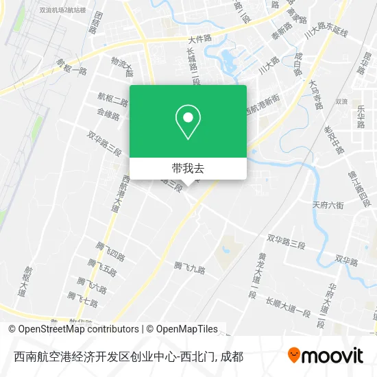 西南航空港经济开发区创业中心-西北门地图