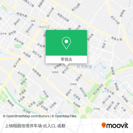上锦颐园佳境停车场-出入口地图