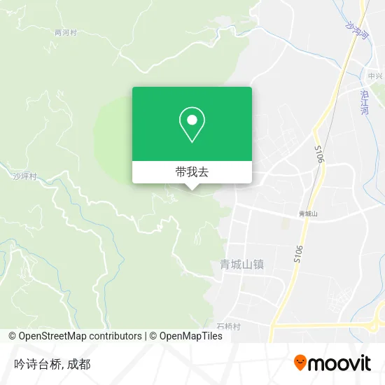 吟诗台桥地图