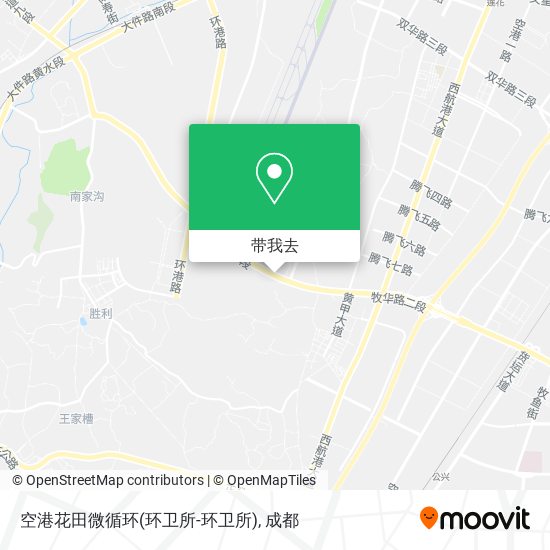 空港花田微循环(环卫所-环卫所)地图