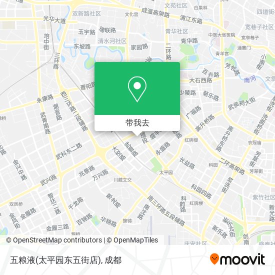 五粮液(太平园东五街店)地图