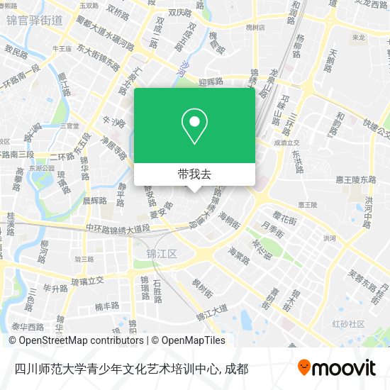 四川师范大学青少年文化艺术培训中心地图