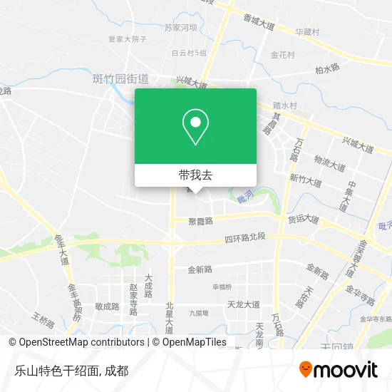 乐山特色干绍面地图