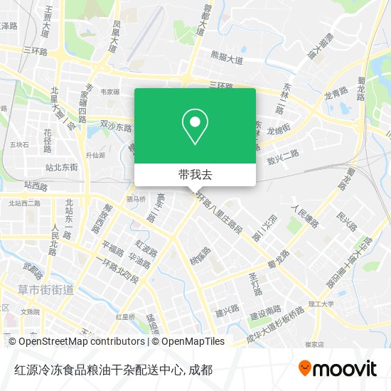 红源冷冻食品粮油干杂配送中心地图