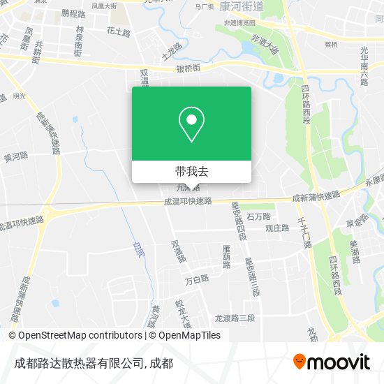 成都路达散热器有限公司地图