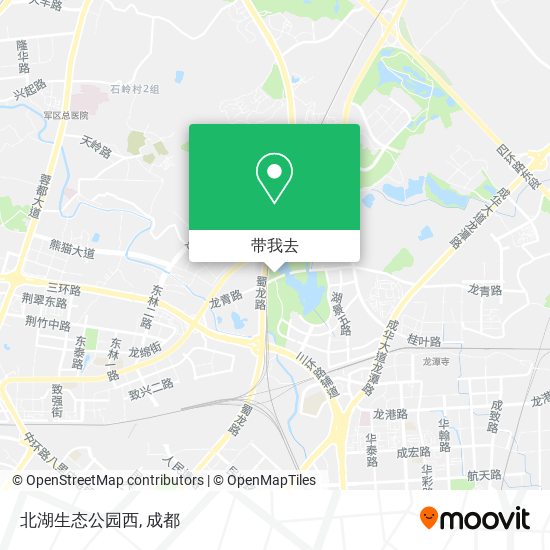 北湖生态公园西地图