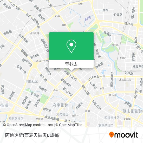 阿迪达斯(西宸天街店)地图