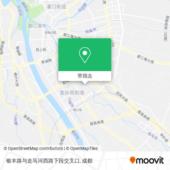 银丰路与走马河西路下段交叉口地图