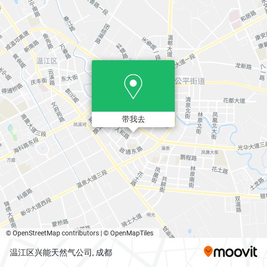 温江区兴能天然气公司地图