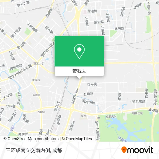 三环成南立交南内侧地图