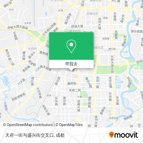 天府一街与盛兴街交叉口地图