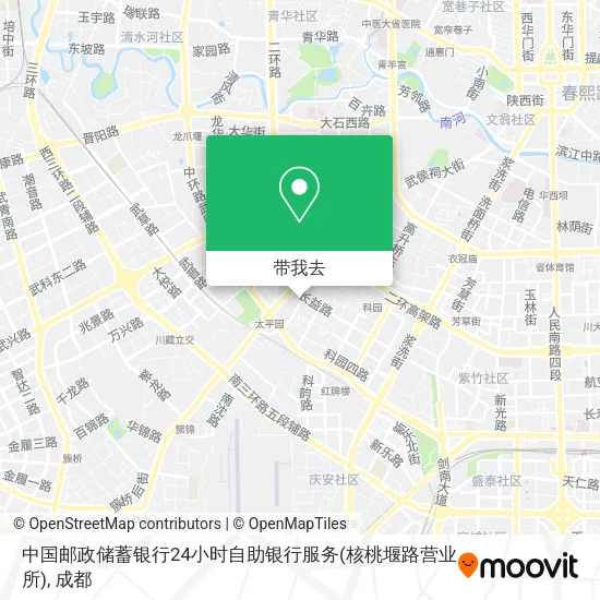 中国邮政储蓄银行24小时自助银行服务(核桃堰路营业所)地图