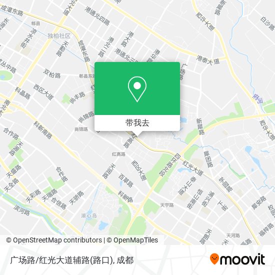 广场路/红光大道辅路(路口)地图