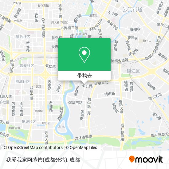 我爱我家网装饰(成都分站)地图