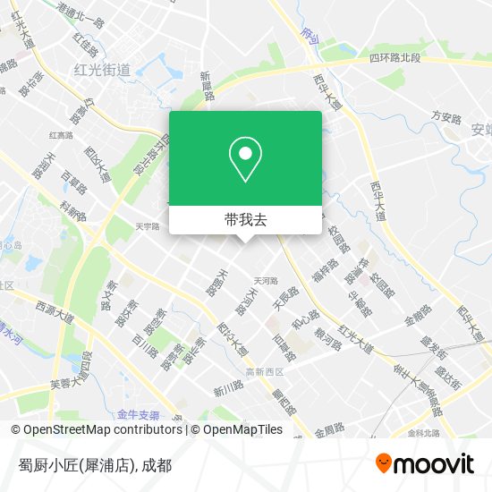 蜀厨小匠(犀浦店)地图