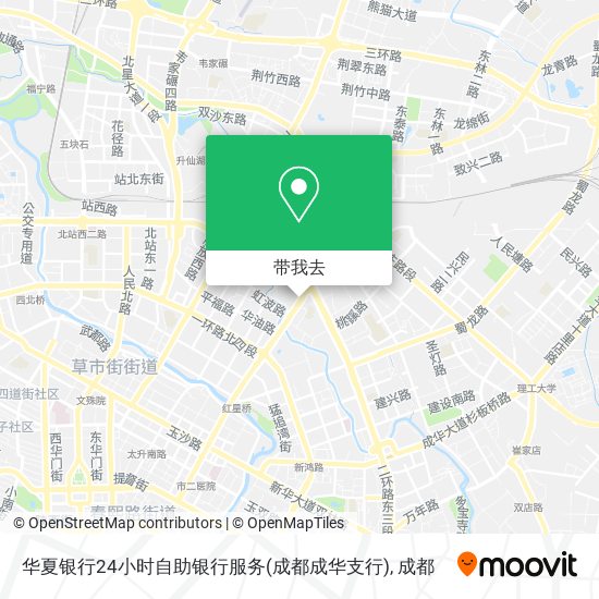 华夏银行24小时自助银行服务(成都成华支行)地图