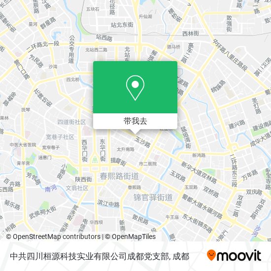 中共四川桓源科技实业有限公司成都党支部地图