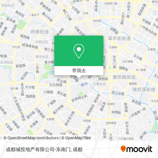 成都城投地产有限公司-东南门地图