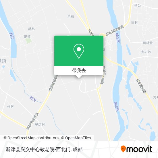 新津县兴义中心敬老院-西北门地图