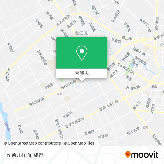 五弟几样面地图