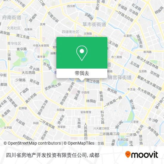四川省房地产开发投资有限责任公司地图