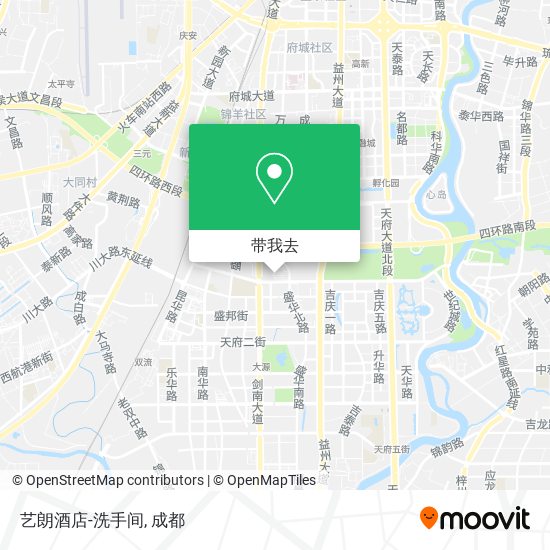 艺朗酒店-洗手间地图