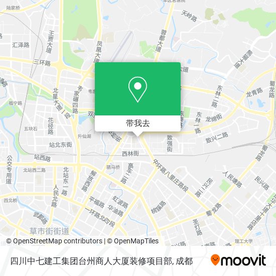四川中七建工集团台州商人大厦装修项目部地图