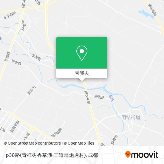 p38路(青杠树香草湖-三道堰炮通村)地图