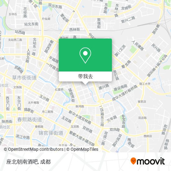 座北朝南酒吧地图