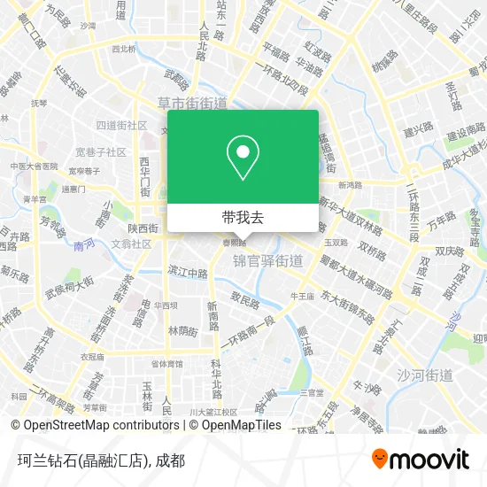 珂兰钻石(晶融汇店)地图