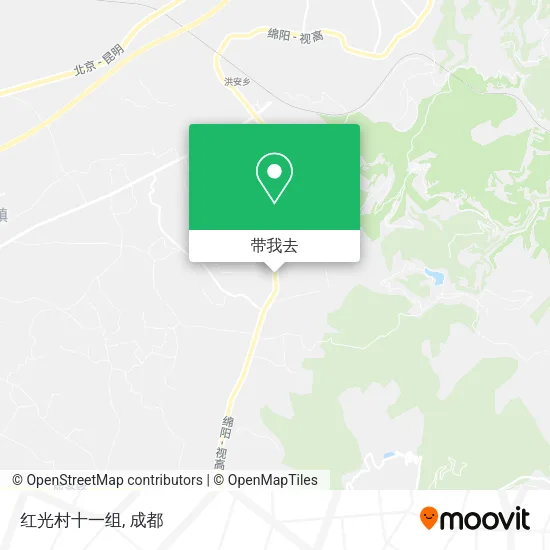红光村十一组地图