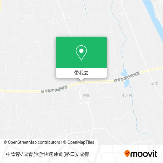 中崇路/成青旅游快速通道(路口)地图