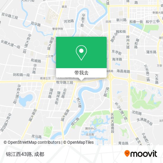 锦江西43路地图