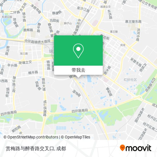 赏梅路与醉香路交叉口地图