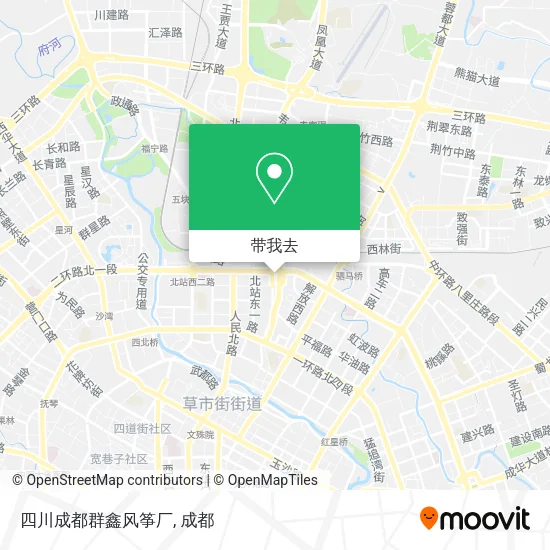 四川成都群鑫风筝厂地图
