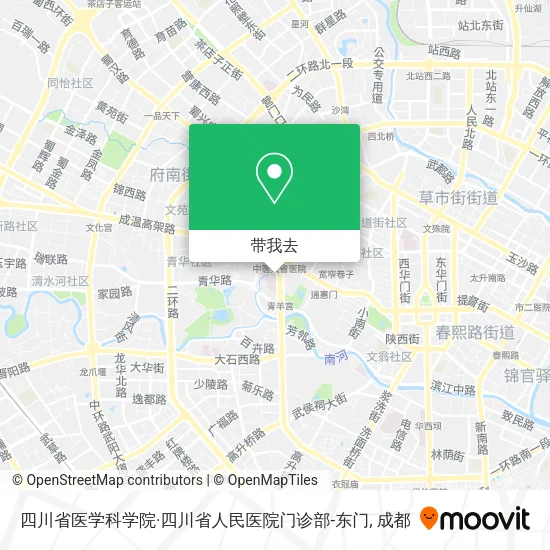 四川省医学科学院·四川省人民医院门诊部-东门地图