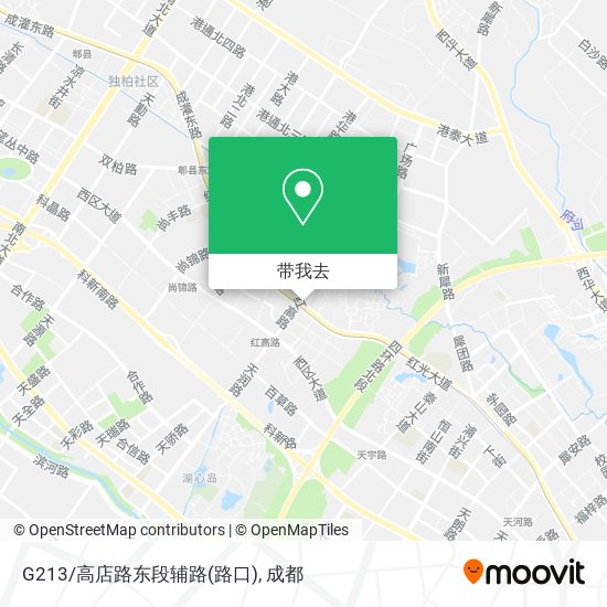 G213/高店路东段辅路(路口)地图