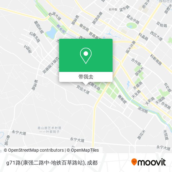 g71路(康强二路中-地铁百草路站)地图