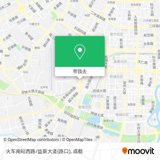 火车南站西路/益新大道(路口)地图