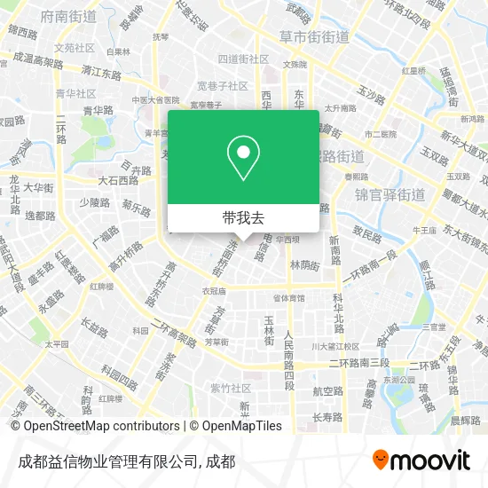 成都益信物业管理有限公司地图