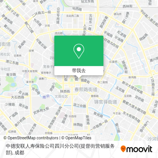中德安联人寿保险公司四川分公司(提督街营销服务部)地图