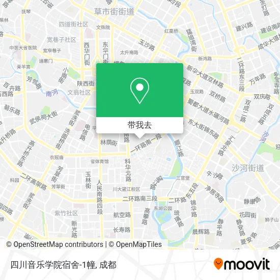 四川音乐学院宿舍-1幢地图